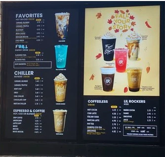 Black Rock Coffee Bar Menu