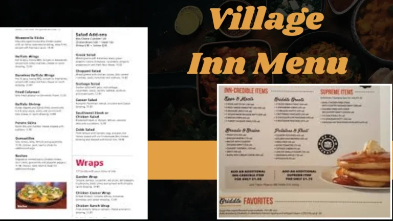 Village Inn Menu