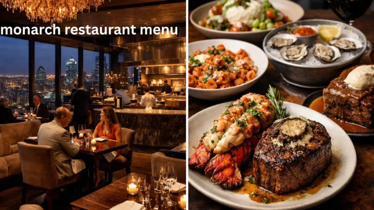 monarch restaurant menu