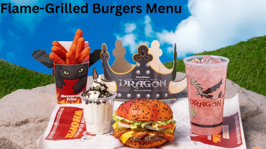 Flame-Grilled Burgers Menu