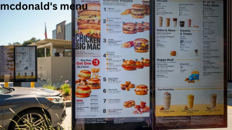 mcdonald's menu