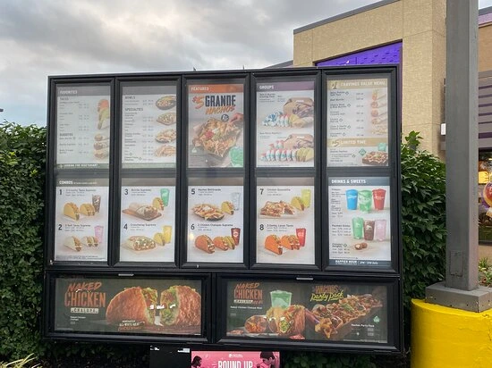 taco bell menu with prices