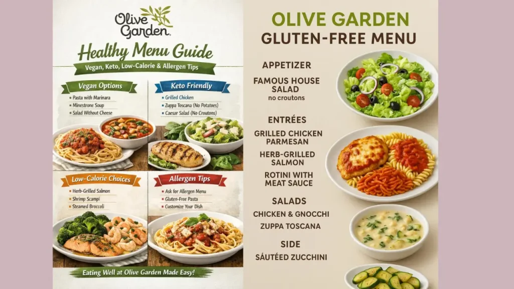 Gluten-Free Choices Olive Garden Allergen Menu