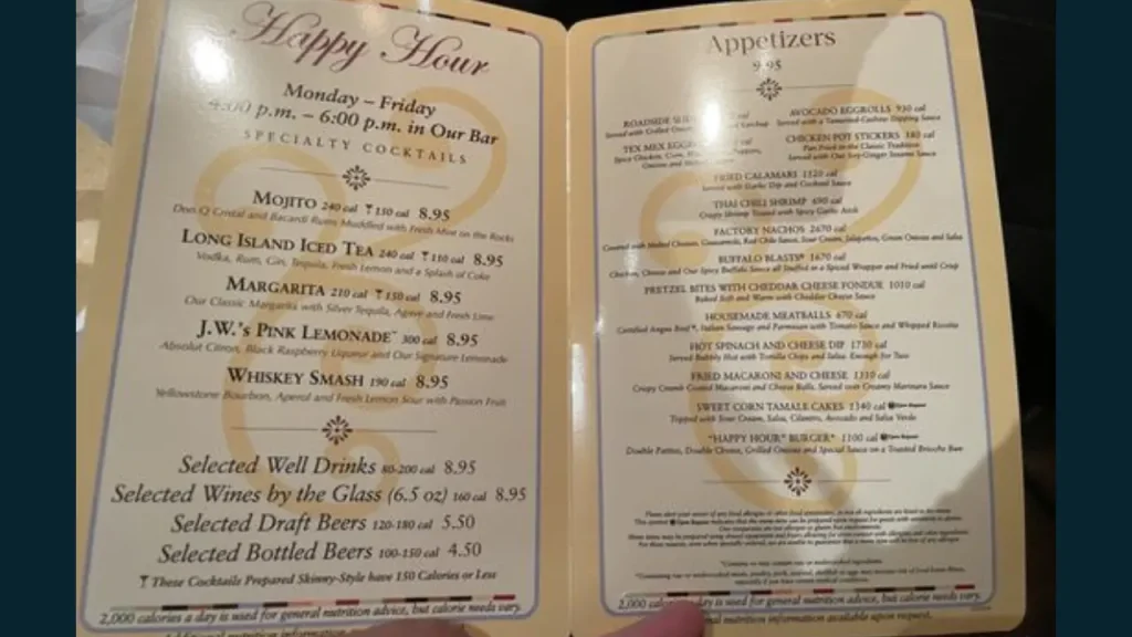 Best Food and Drink Pairings Cheesecake Factory Happy Hour Menu
