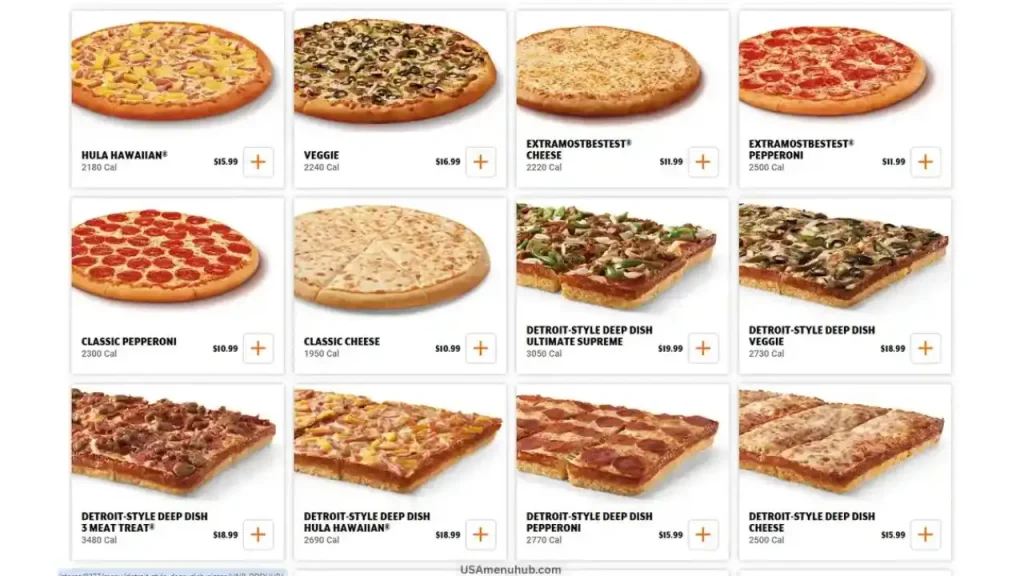 Classic Pepperoni Pizza Little Caesars Menu With Pictures