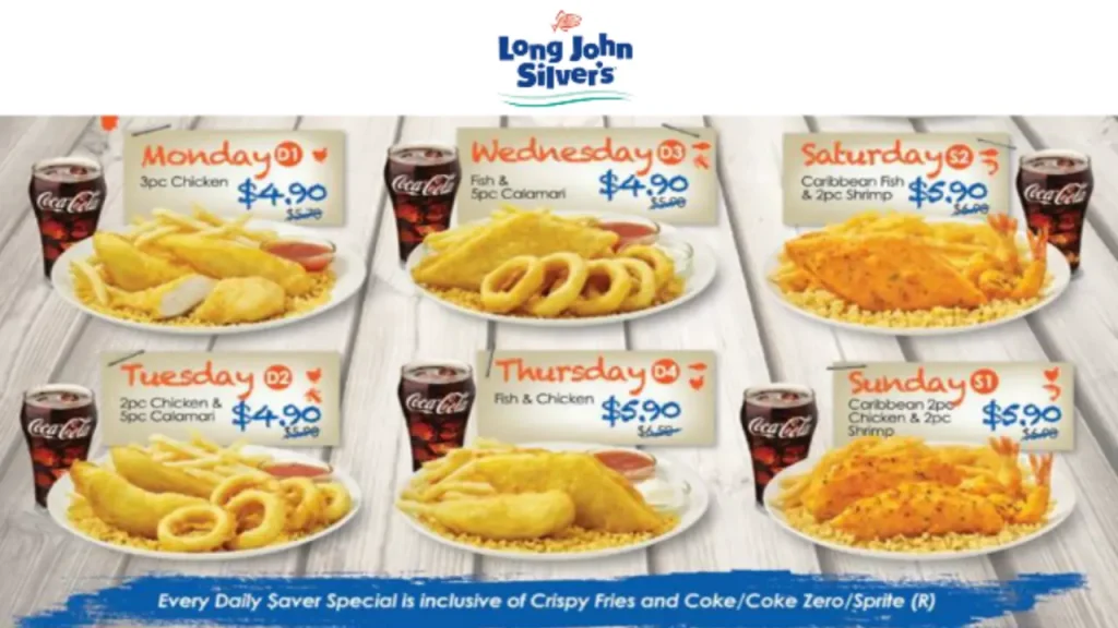 Variety Platters and Combos Long John Silver Menu